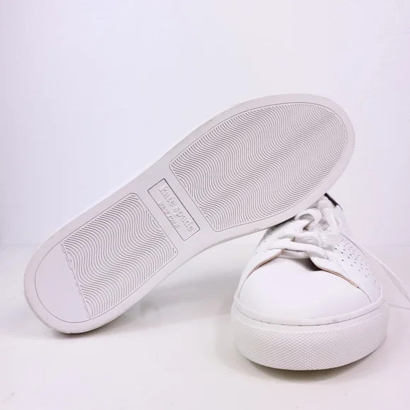 NWT Kate Spade Ashlyn White Leather Lace Up Sneakers - Picture 6 of 8